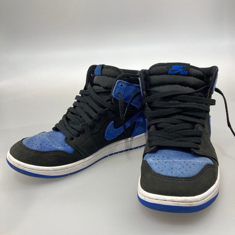 【中古品】【メンズ】 NIKE ナイキ DZ5485-042 AIR JORDAN 1 RETRO HIGH OG BLACK ROYAL BLUE-WHITE スニーカー 本体のみ（箱なし） 160-251213-WA-09-iwa サイズ：27.5cm カラー：ブラック ブルー ホワイト 万代Net店