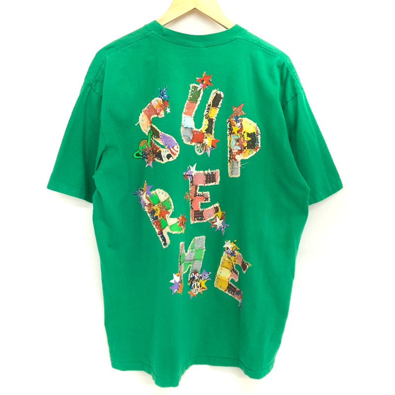 【中古品】【メンズ】 SUPREME シュプリーム 24SS PATCHWORK TEE 半袖 Tシャツ トップス 149-260904-rs-09-fur サイズ：XL カラー：グリーン 万代Net店