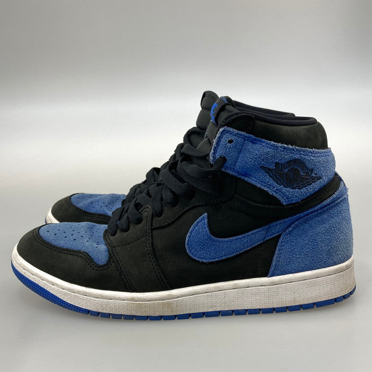 【中古品】【メンズ】 NIKE ナイキ DZ5485-042 AIR JORDAN 1 RETRO HIGH OG BLACK ROYAL BLUE-WHITE スニーカー 本体のみ（箱なし） 160-251213-WA-09-iwa サイズ：27.5cm カラー：ブラック ブルー ホワイト 万代Net店