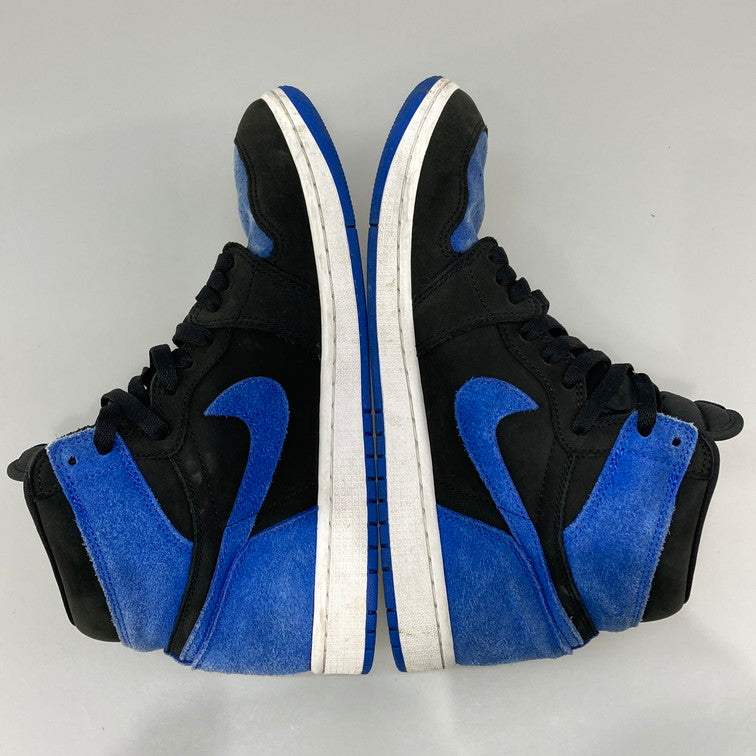【中古品】【メンズ】 NIKE ナイキ DZ5485-042 AIR JORDAN 1 RETRO HIGH OG BLACK ROYAL BLUE-WHITE スニーカー 本体のみ（箱なし） 160-251213-WA-09-iwa サイズ：27.5cm カラー：ブラック ブルー ホワイト 万代Net店