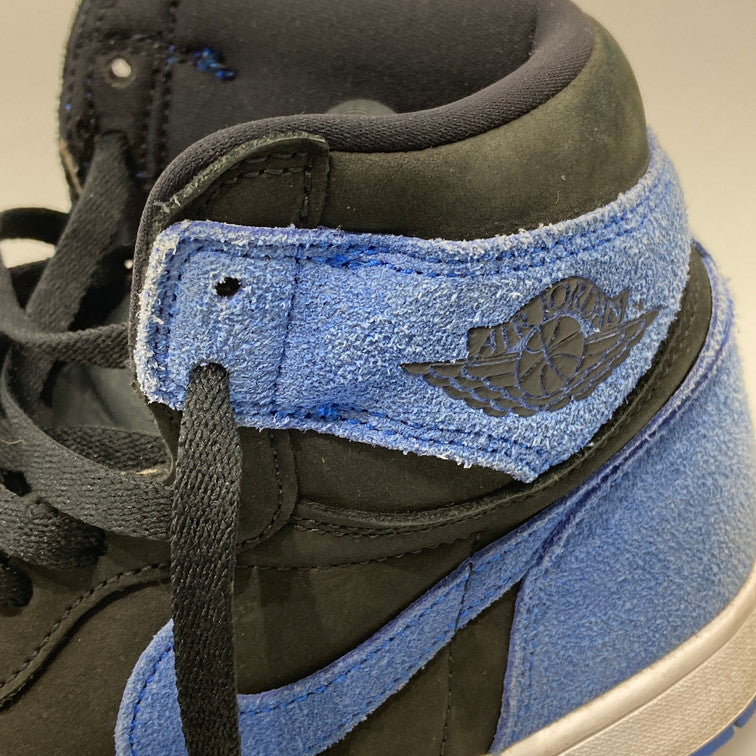 【中古品】【メンズ】 NIKE ナイキ DZ5485-042 AIR JORDAN 1 RETRO HIGH OG BLACK ROYAL BLUE-WHITE スニーカー 本体のみ（箱なし） 160-251213-WA-09-iwa サイズ：27.5cm カラー：ブラック ブルー ホワイト 万代Net店