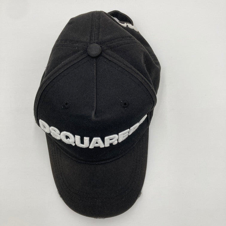 【中古品】【メンズ/レディース】 DSQUARED2 ディースクエアード キャップ 帽子 ベースボールキャップ 185-250303-OR-08-iwa カラー：ブラック 万代Net店