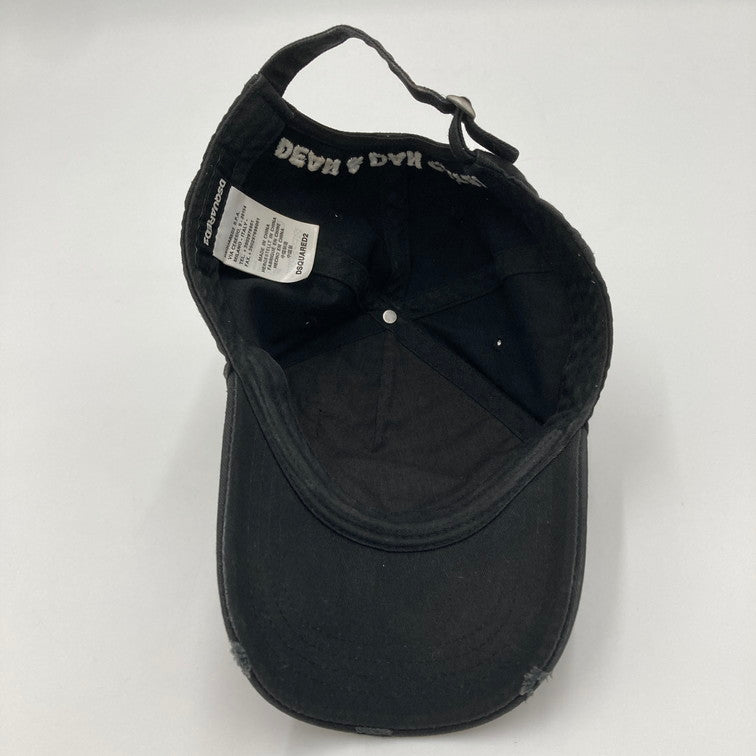 【中古品】【メンズ/レディース】 DSQUARED2 ディースクエアード キャップ 帽子 ベースボールキャップ 185-250303-OR-08-iwa カラー：ブラック 万代Net店