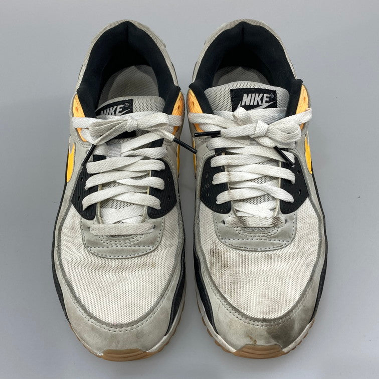 【中古品】【メンズ】 NIKE ナイキ FB9658-101 AIR MAX 90 WHITE PHOTON DUST BLACK LASER ORANGE スニーカー 本体のみ（箱なし） 160-251213-WA-11-iwa サイズ：27.5cm カラー：ホワイト ブラック オレンジ 万代Net店