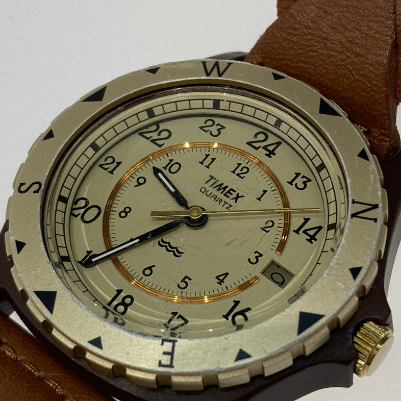 【中古品】【メンズ】 TIMEX タイメックス Safari サファリ TW2P88300 腕時計 ※電池切れ 198-250830-NS-07-iwa カラー：ブラウン 万代Net店