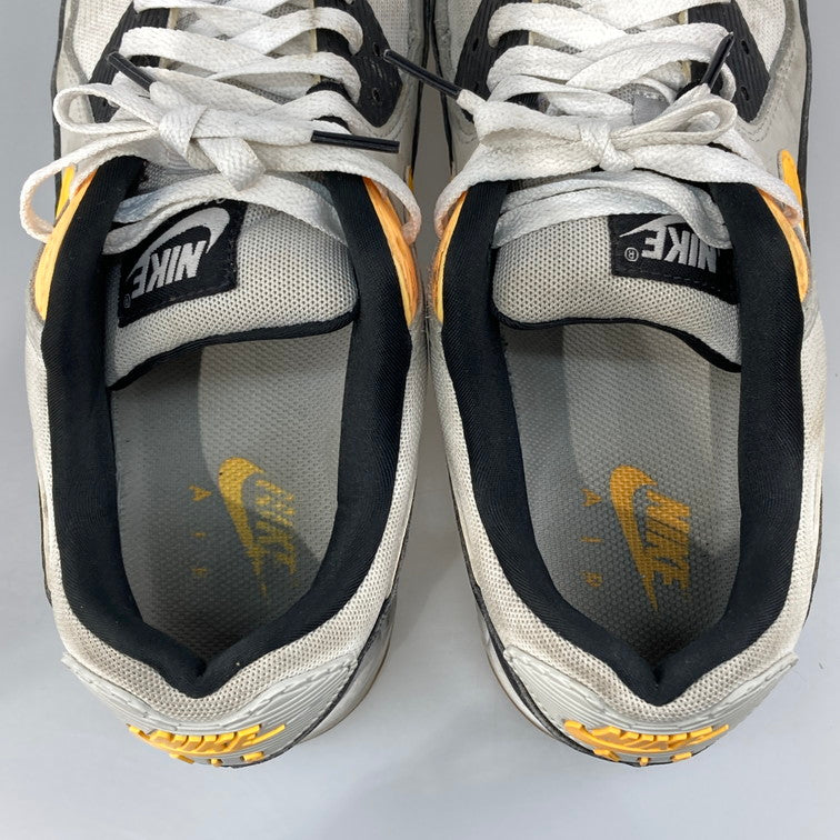 【中古品】【メンズ】 NIKE ナイキ FB9658-101 AIR MAX 90 WHITE PHOTON DUST BLACK LASER ORANGE スニーカー 本体のみ（箱なし） 160-251213-WA-11-iwa サイズ：27.5cm カラー：ホワイト ブラック オレンジ 万代Net店