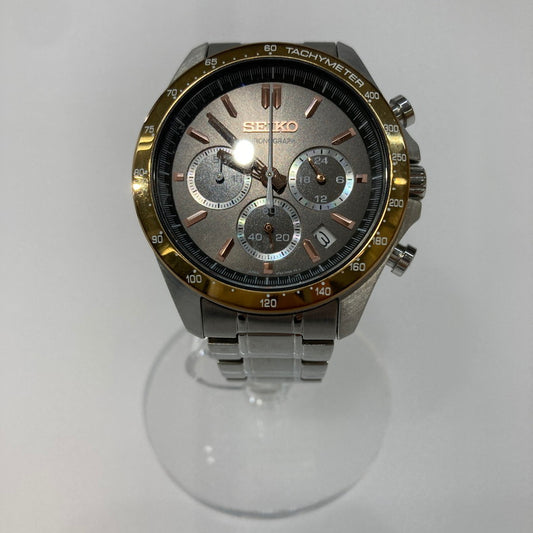 【中古品】【メンズ】 SEIKO セイコー スピリットクロノグラフ 8T63-00D0 クォーツ腕時計 アナログ ※電池切れ 197-250830-NS-08-iwa カラー：シルバー ゴールド 万代Net店
