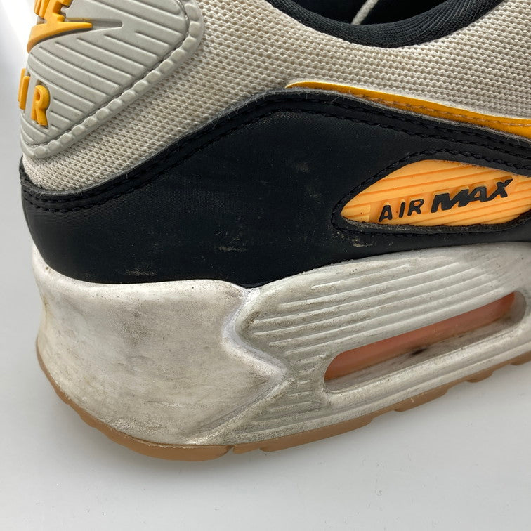 【中古品】【メンズ】 NIKE ナイキ FB9658-101 AIR MAX 90 WHITE PHOTON DUST BLACK LASER ORANGE スニーカー 本体のみ（箱なし） 160-251213-WA-11-iwa サイズ：27.5cm カラー：ホワイト ブラック オレンジ 万代Net店