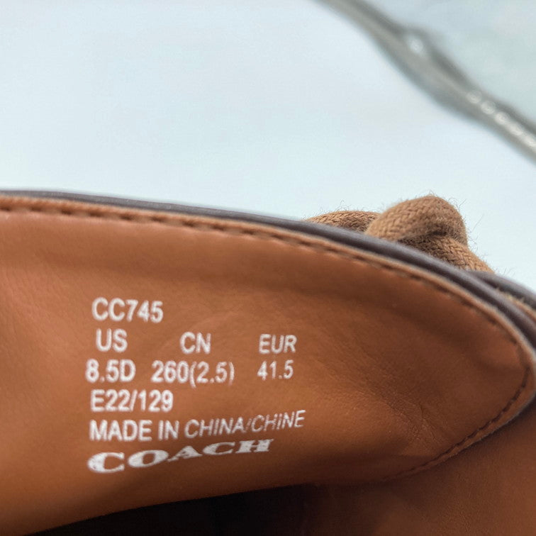 【中古品】【メンズ】 COACH コーチ CC745 ハイブリッドダービーシューズ ドレスシューズ 183-250304-OR-01-iwa サイズ：26 カラー：サドル/ブラウン系 万代Net店