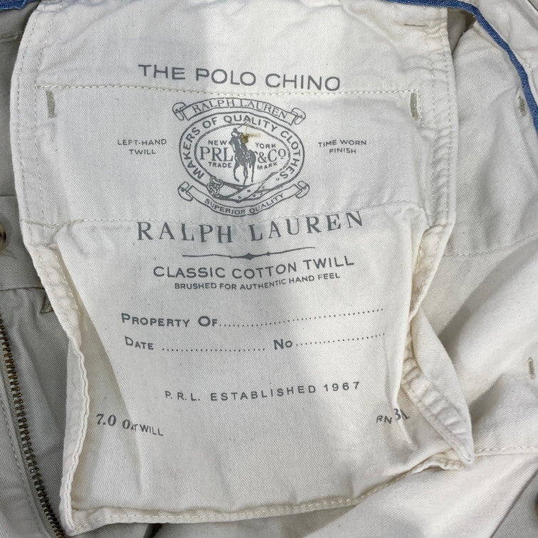 【中古品】【メンズ】 POLO RALPH LAUREN ポロ・ラルフローレン 0200011695 ストレートパンツ 158-260322-WA-01-iwa カラー：アイボリー 万代Net店