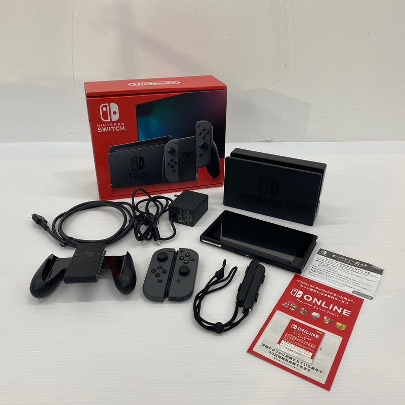 【中古品】 Nintendo Switch (2022モデル) ニンテンドースイッチ Joy-Con(L)/(R) ホワイト ゲームハード 家庭用ゲーム機 ゲーム 034-250914-ts-4-tei カラー：グレー 万代Net店