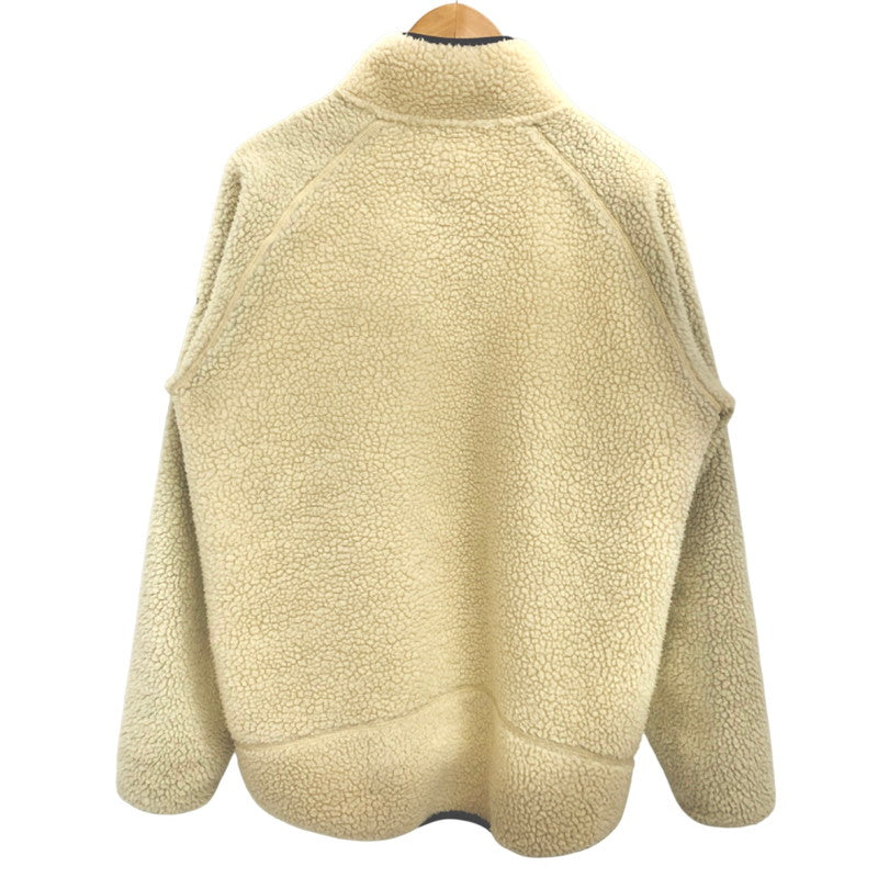 【現状渡し品】【メンズ】 EDWIN エドウィン FLEECE JACKET ET5797-118 ボアジャケット フリースジャケット アウター 145-260323-rs-04-fur サイズ：L カラー：アイボリー系/ネイビー 万代Net店