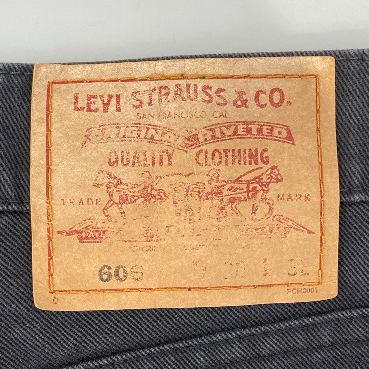 【中古品】【レディース】 Levi's リーバイス 606 ブラックデニム パンツ 171-260322-WA-02-iwa サイズ：W30 カラー：ブラック 万代Net店