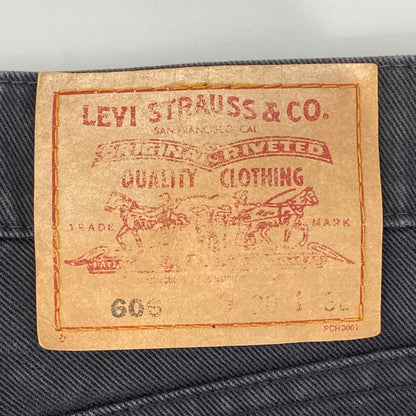 【中古品】【レディース】 Levi's リーバイス 606 ブラックデニム パンツ 171-260322-WA-02-iwa サイズ：W30 カラー：ブラック 万代Net店