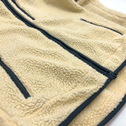 【現状渡し品】【メンズ】 EDWIN エドウィン FLEECE JACKET ET5797-118 ボアジャケット フリースジャケット アウター 145-260323-rs-04-fur サイズ：L カラー：アイボリー系/ネイビー 万代Net店