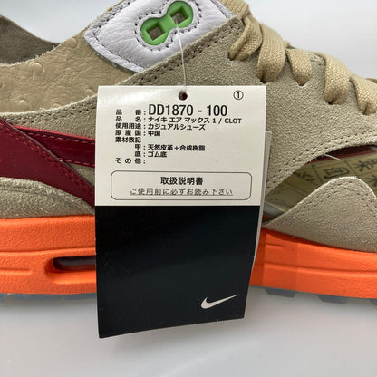 【中古美品】【メンズ】 NIKE ナイキ DD1870-100 AIR MAX1 CLOT スニーカー 160-251214-WA-02-iwa サイズ：29cm カラー：NET/DEEP RED-ORANGE BLAZE 万代Net店