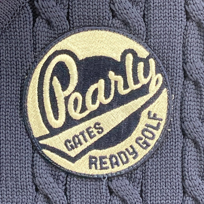 【中古品】【メンズ】 PEARLY GATES パーリーゲイツ 053-173103 ニットベスト 147-260322-WA-03-iwa サイズ：5 カラー：ネイビー 万代Net店