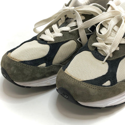 【中古品】【メンズ】 NEW BALANCE ニューバランス USA M990TO3 990V3 スニーカー シューズ 靴 162-260519-rs-03-fur サイズ：29.0cm US11 カラー：ベージュ/オリーブ系 万代Net店