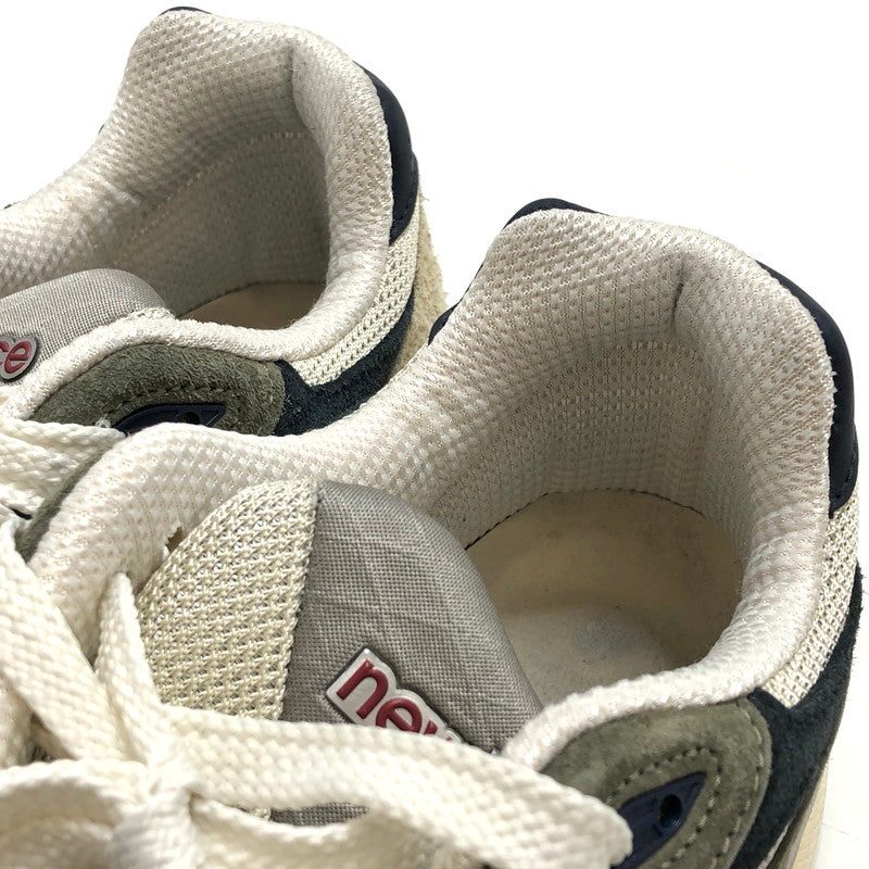【中古品】【メンズ】 NEW BALANCE ニューバランス USA M990TO3 990V3 スニーカー シューズ 靴 162-260519-rs-03-fur サイズ：29.0cm US11 カラー：ベージュ/オリーブ系 万代Net店