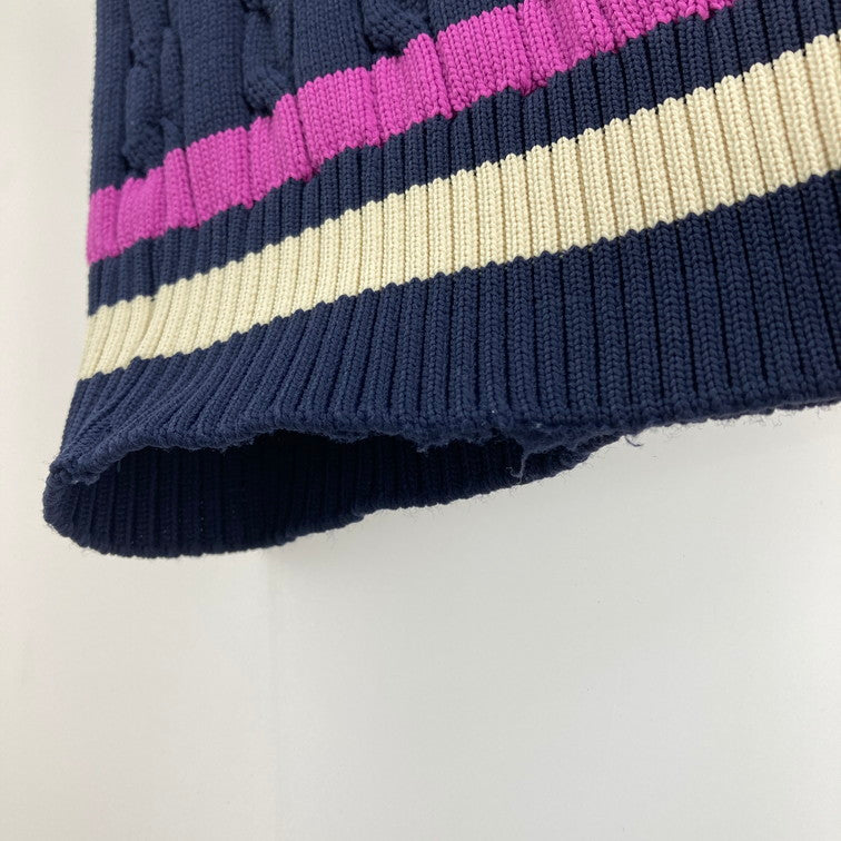 【中古品】【メンズ】 PEARLY GATES パーリーゲイツ 053-173103 ニットベスト 147-260322-WA-03-iwa サイズ：5 カラー：ネイビー 万代Net店