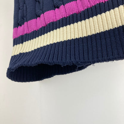 【中古品】【メンズ】 PEARLY GATES パーリーゲイツ 053-173103 ニットベスト 147-260322-WA-03-iwa サイズ：5 カラー：ネイビー 万代Net店