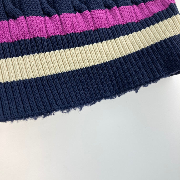 【中古品】【メンズ】 PEARLY GATES パーリーゲイツ 053-173103 ニットベスト 147-260322-WA-03-iwa サイズ：5 カラー：ネイビー 万代Net店