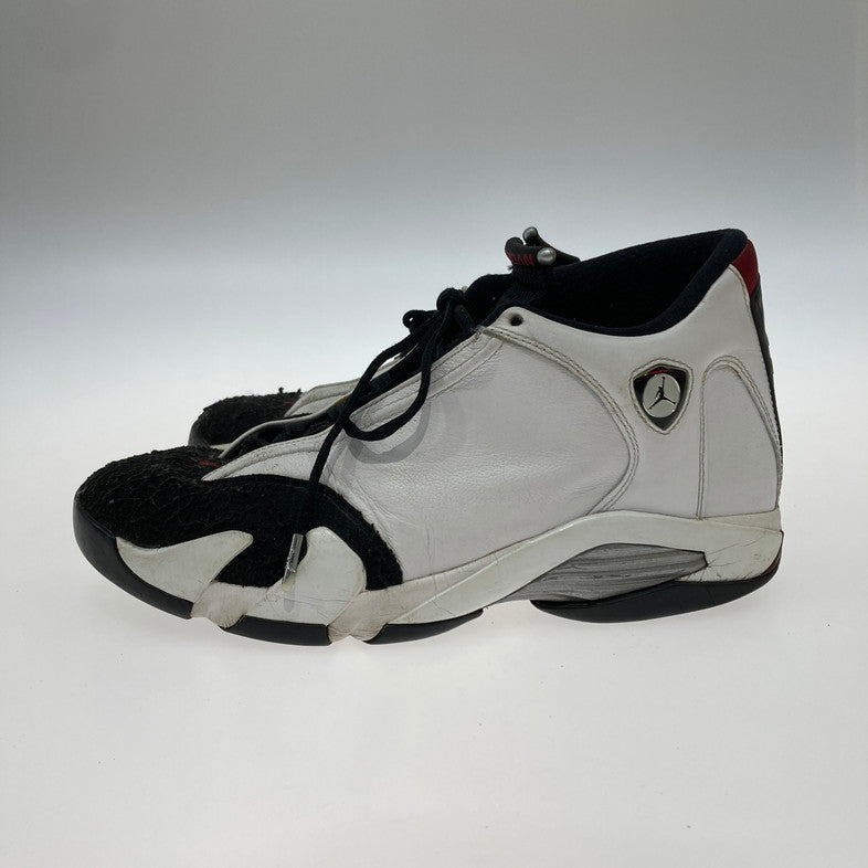 【中古品】【メンズ】 NIKE ナイキ 487471-102 AIR JORDAN 14 RETRO 靴 スニーカー 箱無し 160-250831-NS-03-iwa サイズ：29cm カラー：WHITE BLACK-VARSITY RED 万代Net店