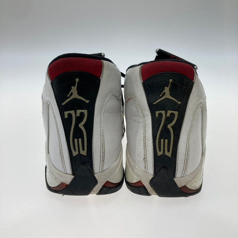 【中古品】【メンズ】 NIKE ナイキ 487471-102 AIR JORDAN 14 RETRO 靴 スニーカー 箱無し 160-250831-NS-03-iwa サイズ：29cm カラー：WHITE BLACK-VARSITY RED 万代Net店