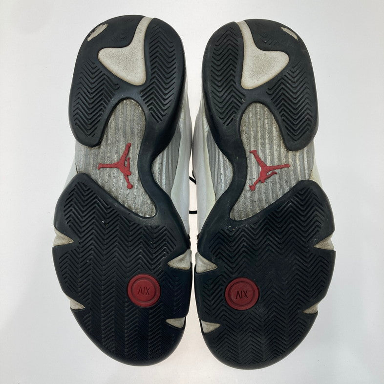 【中古品】【メンズ】 NIKE ナイキ 487471-102 AIR JORDAN 14 RETRO 靴 スニーカー 箱無し 160-250831-NS-03-iwa サイズ：29cm カラー：WHITE BLACK-VARSITY RED 万代Net店