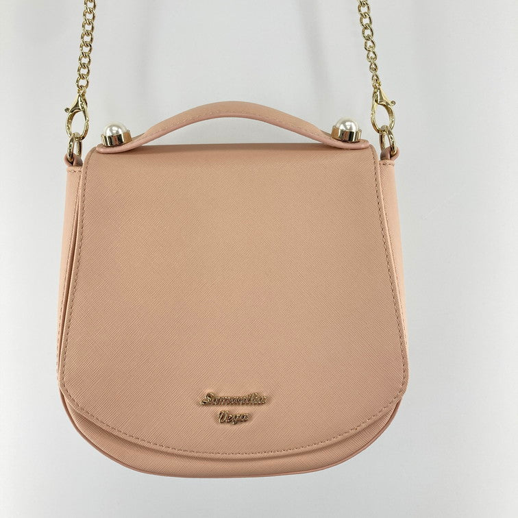 【中古品】【レディース】 Samantha Vega サマンサベガ ミニチェーンバッグ ショルダーバッグ ハンドバッグ 188-251221-SY-08-iwa カラー：キャメル/ゴールド系 万代Net店