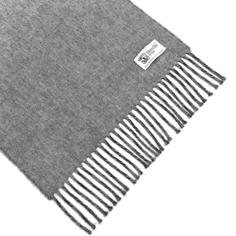 【中古品】【メンズ/レディース】 Johnstons ジョンストンズ カシミヤ マフラー ストール アクセサリー 187-251020-rs-05-fur カラー：グレー 万代Net店