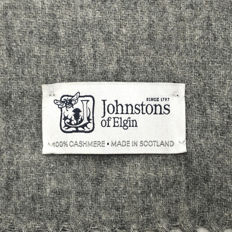 【中古品】【メンズ/レディース】 Johnstons ジョンストンズ カシミヤ マフラー ストール アクセサリー 187-251020-rs-05-fur カラー：グレー 万代Net店