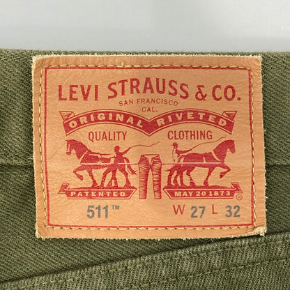 【中古品】【メンズ】 Levi's リーバイス 511 デニムパンツ 158-260322-WA-06-iwa サイズ：W27×L32 カラー：オリーブグリーン 万代Net店