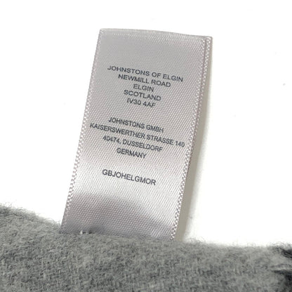 【中古品】【メンズ/レディース】 Johnstons ジョンストンズ カシミヤ マフラー ストール アクセサリー 187-251020-rs-05-fur カラー：グレー 万代Net店