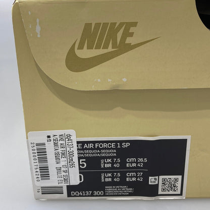 【中古品】【メンズ】 NIKE ナイキ BILLIE EILISH×NIKE DQ4137 300 AIR FORCE 1 SP スニーカー 160-251214-WA-04-iwa サイズ：26.5cm カラー：SEQUOIA/SEQUOIA 万代Net店