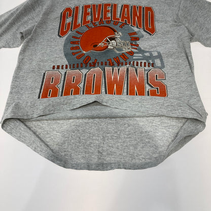 【中古品】【メンズ】 CLEVELAND BROWNS USA製 アメフト 半袖Tシャツ トップス 147-250831-NS-06-iwa サイズ：L カラー：グレー 万代Net店