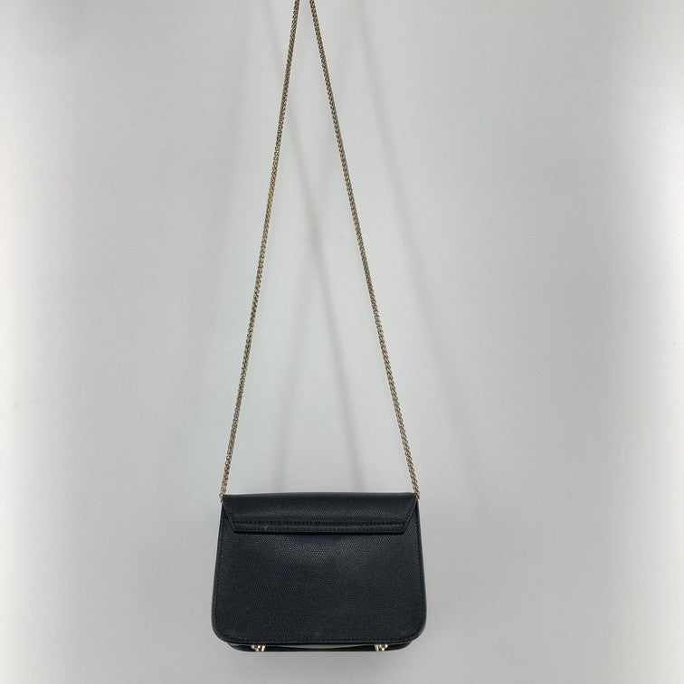 【現状渡し品】【レディース】 Furla フルラ METROPOLIS MINI SHOULDER メトロポリス ミニ ショルダーバッグ 180-250304-OR-06-iwa カラー：ブラック/ゴールド系 万代Net店