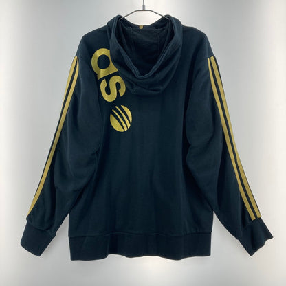 【中古品】【メンズ】 adidas アディダス ジップアップ パーカー 148-260322-WA-08-iwa サイズ：L カラー：ブラック 万代Net店