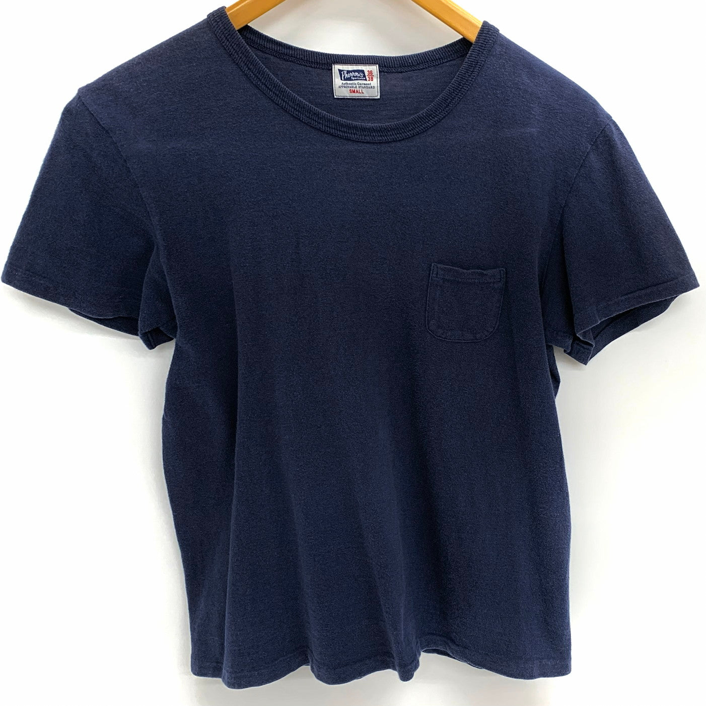 【現状渡し品】【メンズ】 Pherrow's フェローズ S/S TEE 半袖 Tシャツ トップス アメカジ系 145-251210-yu-04-fur サイズ：S カラー：ネイビー系 万代Net店