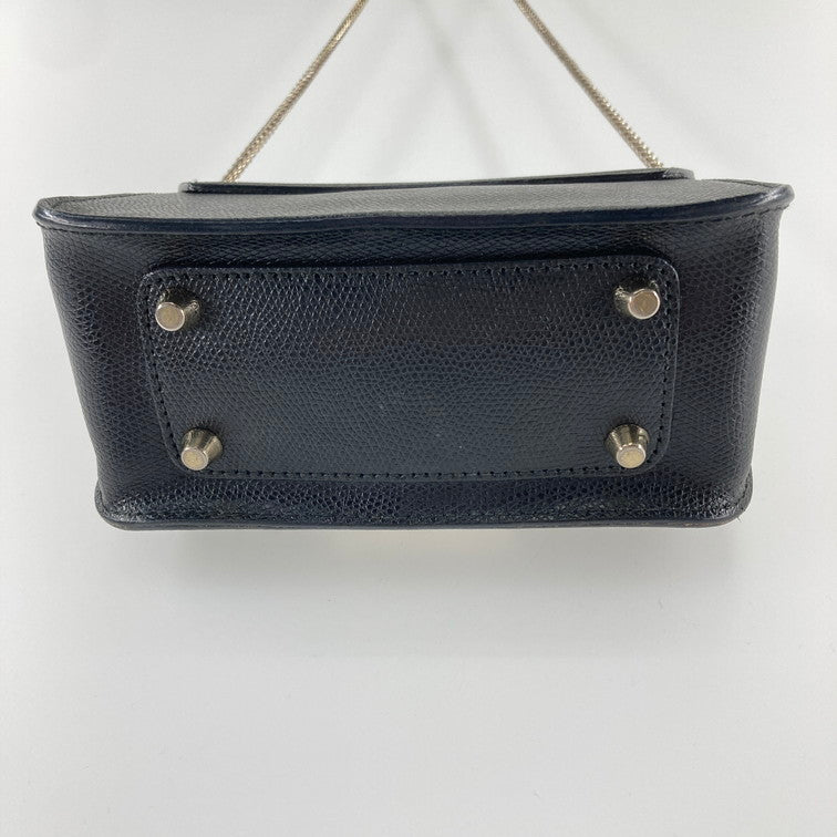 【現状渡し品】【レディース】 Furla フルラ METROPOLIS MINI SHOULDER メトロポリス ミニ ショルダーバッグ 180-250304-OR-06-iwa カラー：ブラック/ゴールド系 万代Net店