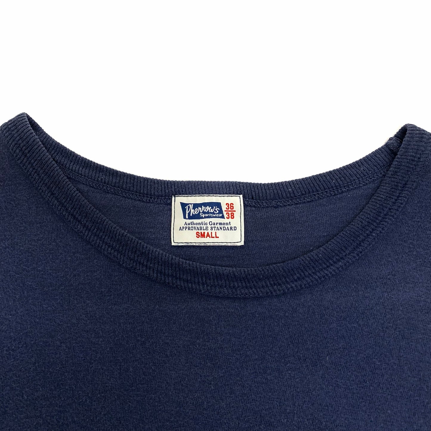 【現状渡し品】【メンズ】 Pherrow's フェローズ S/S TEE 半袖 Tシャツ トップス アメカジ系 145-251210-yu-04-fur サイズ：S カラー：ネイビー系 万代Net店