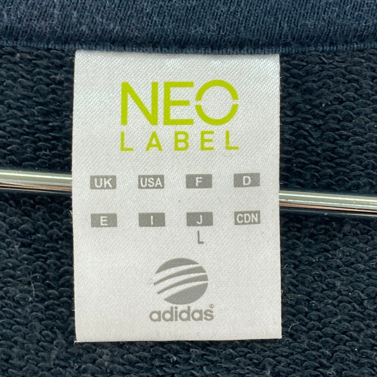 【中古品】【メンズ】 adidas アディダス ジップアップ パーカー 148-260322-WA-08-iwa サイズ：L カラー：ブラック 万代Net店