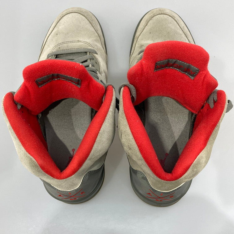【中古品】【メンズ】 NIKE ナイキ 136027-051 AIR JORDAN 5 RETRO P51 CAMO スニーカー 本体のみ（箱なし） 160-251214-WA-05-iwa サイズ：28.5cm カラー：カーキ レッド 万代Net店
