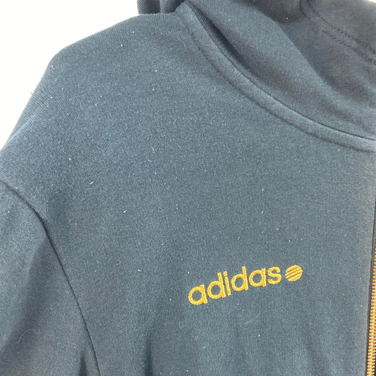 【中古品】【メンズ】 adidas アディダス ジップアップ パーカー 148-260322-WA-08-iwa サイズ：L カラー：ブラック 万代Net店