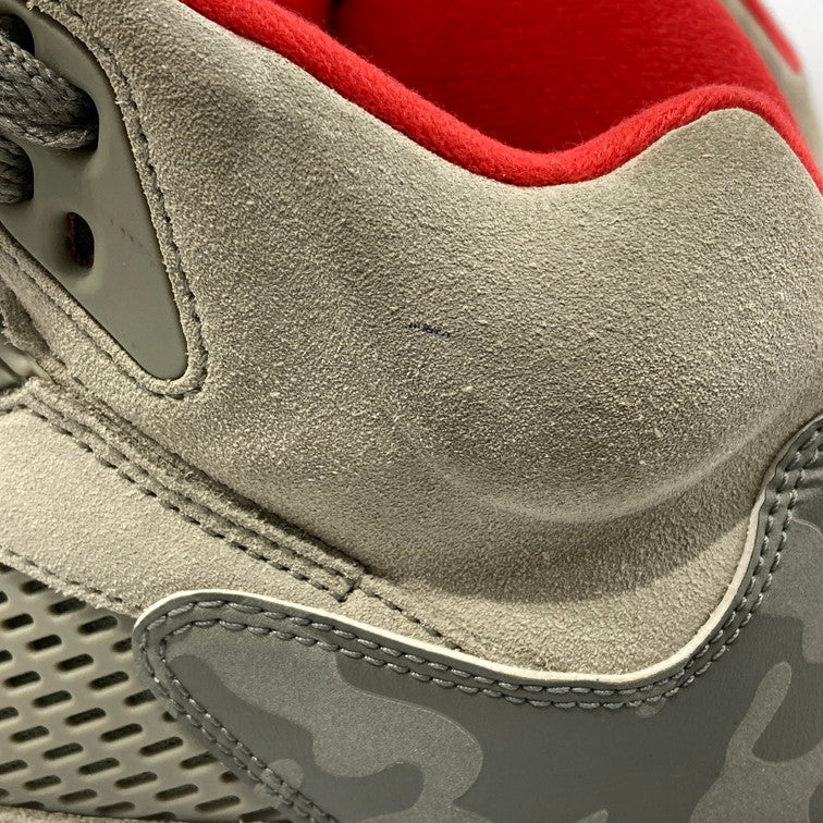 【中古品】【メンズ】 NIKE ナイキ 136027-051 AIR JORDAN 5 RETRO P51 CAMO スニーカー 本体のみ（箱なし） 160-251214-WA-05-iwa サイズ：28.5cm カラー：カーキ レッド 万代Net店