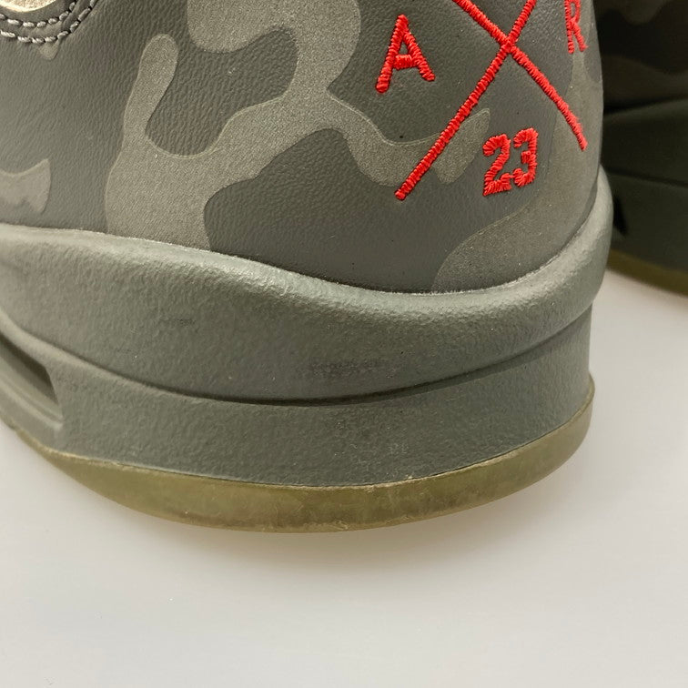 【中古品】【メンズ】 NIKE ナイキ 136027-051 AIR JORDAN 5 RETRO P51 CAMO スニーカー 本体のみ（箱なし） 160-251214-WA-05-iwa サイズ：28.5cm カラー：カーキ レッド 万代Net店