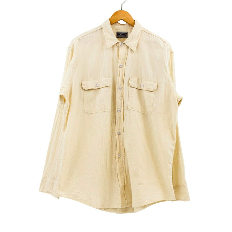 【現状渡し品】【メンズ】 BIGMAC ビッグマック ワークシャツ カジュアルシャツ 長袖 トップス 145-251020-hn-03-fur サイズ：L カラー：クリーム系 万代Net店