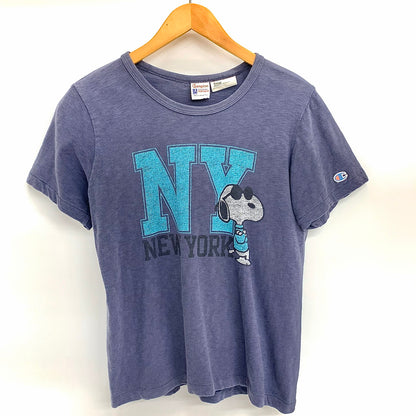 【現状渡し品】【メンズ】 Champion チャンピオン S/S TEE 半袖 Tシャツ トップス アメカジ ヴィンテージ系 146-251211-yu-03-fur サイズ：M カラー：バイオレット系 万代Net店