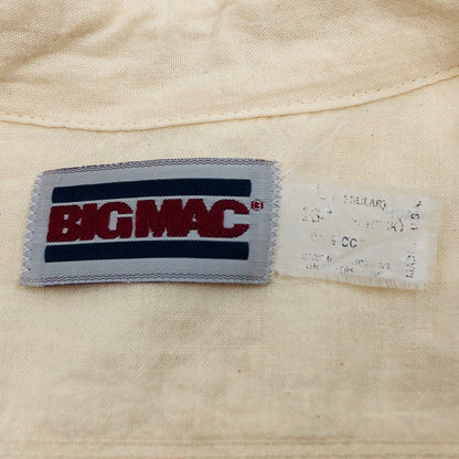 【現状渡し品】【メンズ】 BIGMAC ビッグマック ワークシャツ カジュアルシャツ 長袖 トップス 145-251020-hn-03-fur サイズ：L カラー：クリーム系 万代Net店