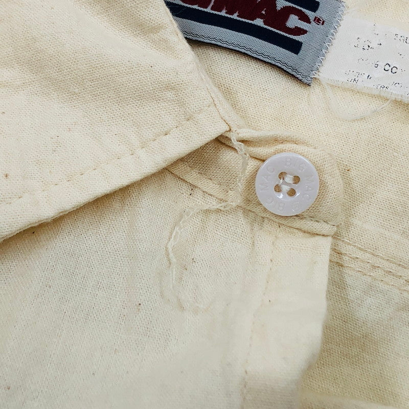 【現状渡し品】【メンズ】 BIGMAC ビッグマック ワークシャツ カジュアルシャツ 長袖 トップス 145-251020-hn-03-fur サイズ：L カラー：クリーム系 万代Net店